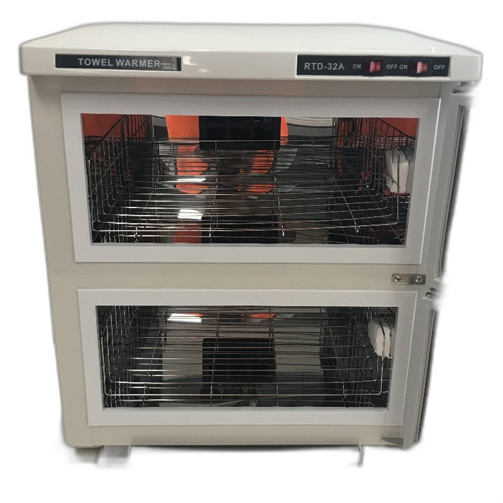 Electric Towel Warmer Cabinet UV Sterilisation 2 Door 32L RTD 32A  NEW