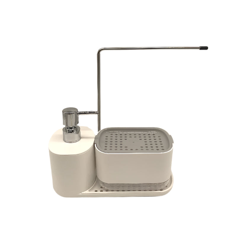 Hygenic Soap Dispenser Organised Storage Hang Damp Cloths Drain Design NEW