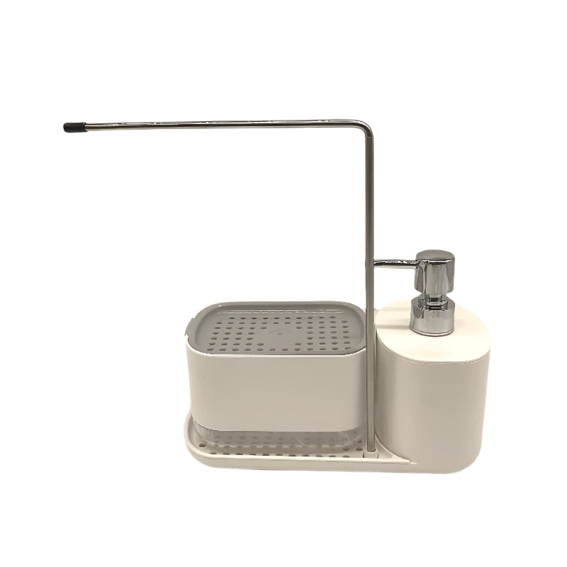 Hygenic Soap Dispenser Organised Storage Hang Damp Cloths Drain Design NEW