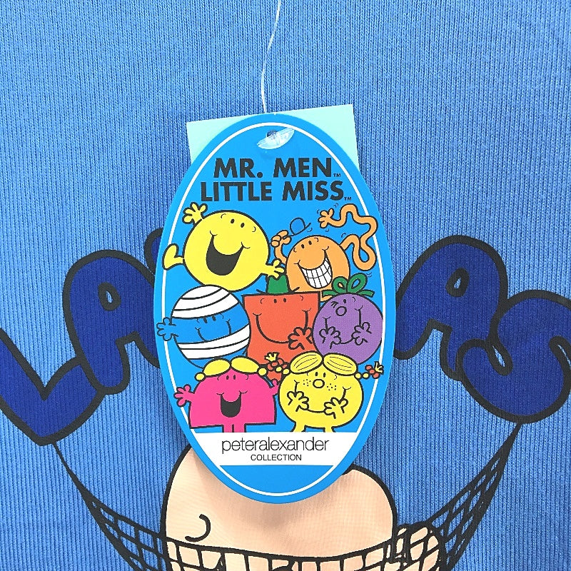 Peter Alexander Mr Lazy Soft Blue Shortsleeve Pyjama Set Boys Size AU 14 NEW