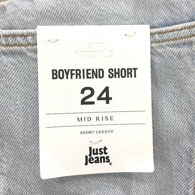 Just Jeans Curve Originals Crystal Blue Boyfriend Shorts Ladies Size AU 24 NEW