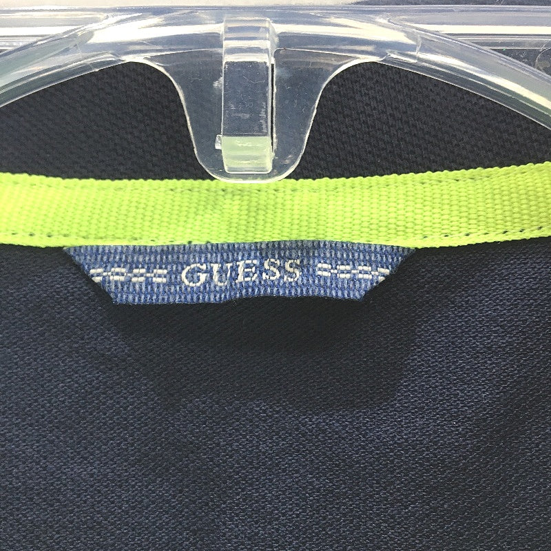 GUESS Eco Logo Navy Blue Cotton Polo Shirt Boys Size AU 12 NEW