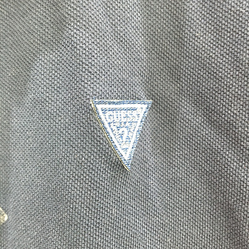 GUESS Eco Logo Navy Blue Cotton Polo Shirt Boys Size AU 12 NEW