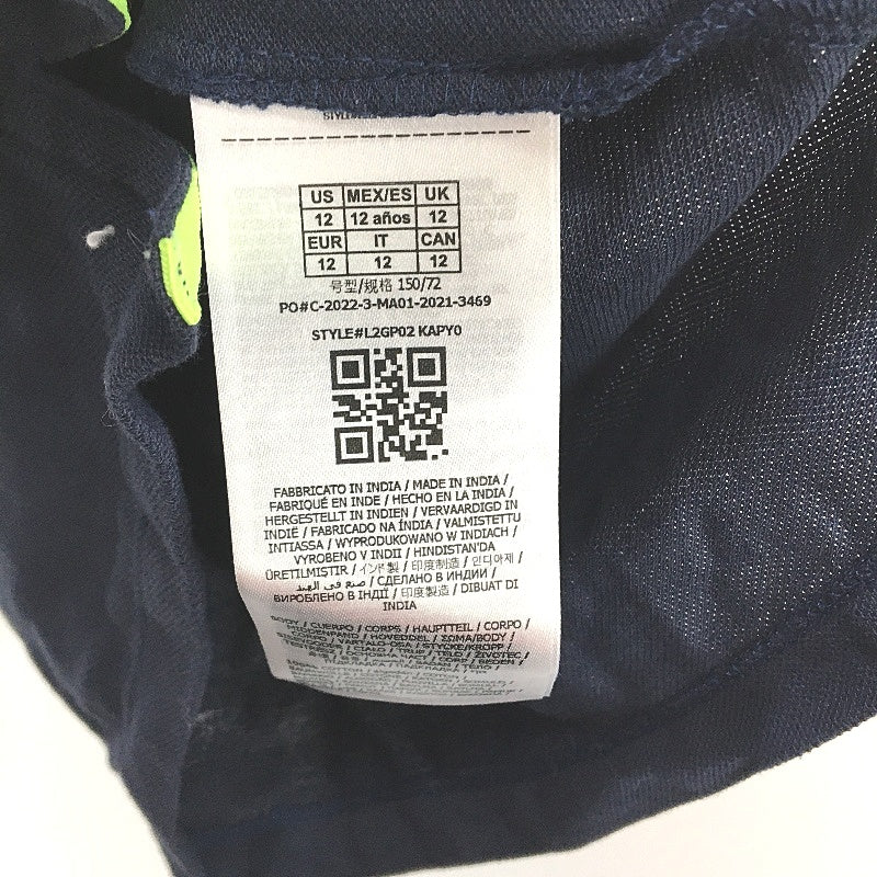 GUESS Eco Logo Navy Blue Cotton Polo Shirt Boys Size AU 12 NEW