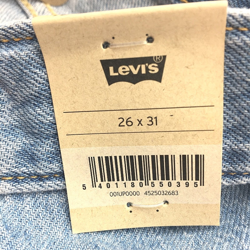 Levi's Cinch Baggy Wide Straight Leg Blue Cotton Jeans Ladies Size W26 L31 NEW