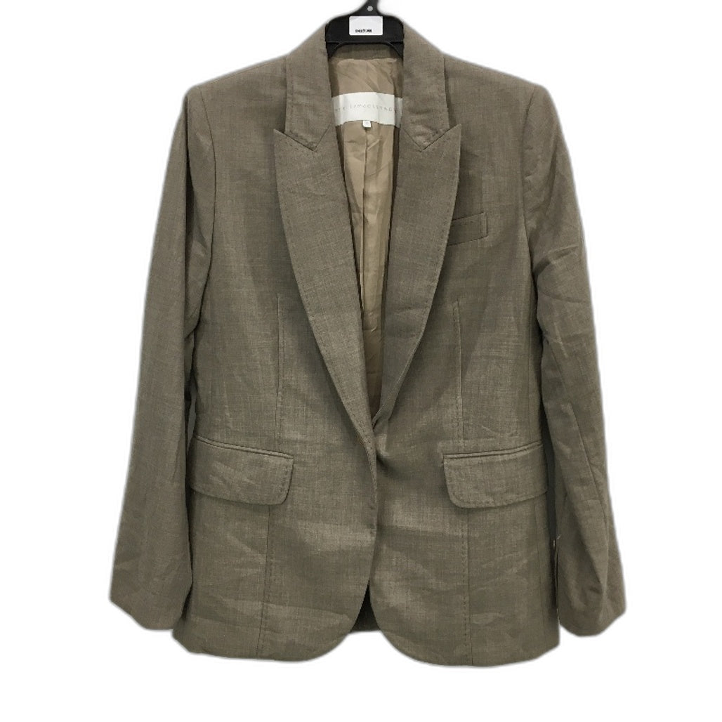 Stella McCartney x Target Khaki 100% Wool Fully Lined Blazer Jacket Womens Sz 12