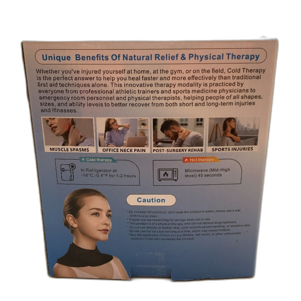 Hot Cold Compress Gel Cervical Ice Pack Neck Pack Wrap For Injuries Swelling