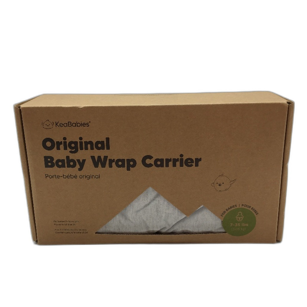 KeaBabies Light Heather Grey Lightweight Breathable Original Baby Wrap Carrier