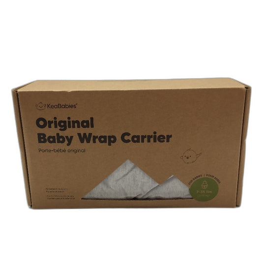 KeaBabies Light Heather Grey Lightweight Breathable Original Baby Wrap Carrier