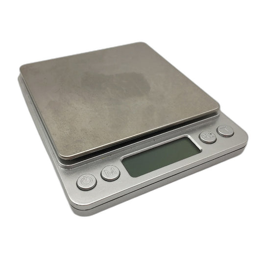esppds Digital Battery Operated Silver Portable Kitchen Scales