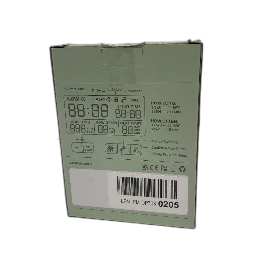 Ausale Digital LCD Display Programmable Waterproof Water Sprinkler Timer HCT-322