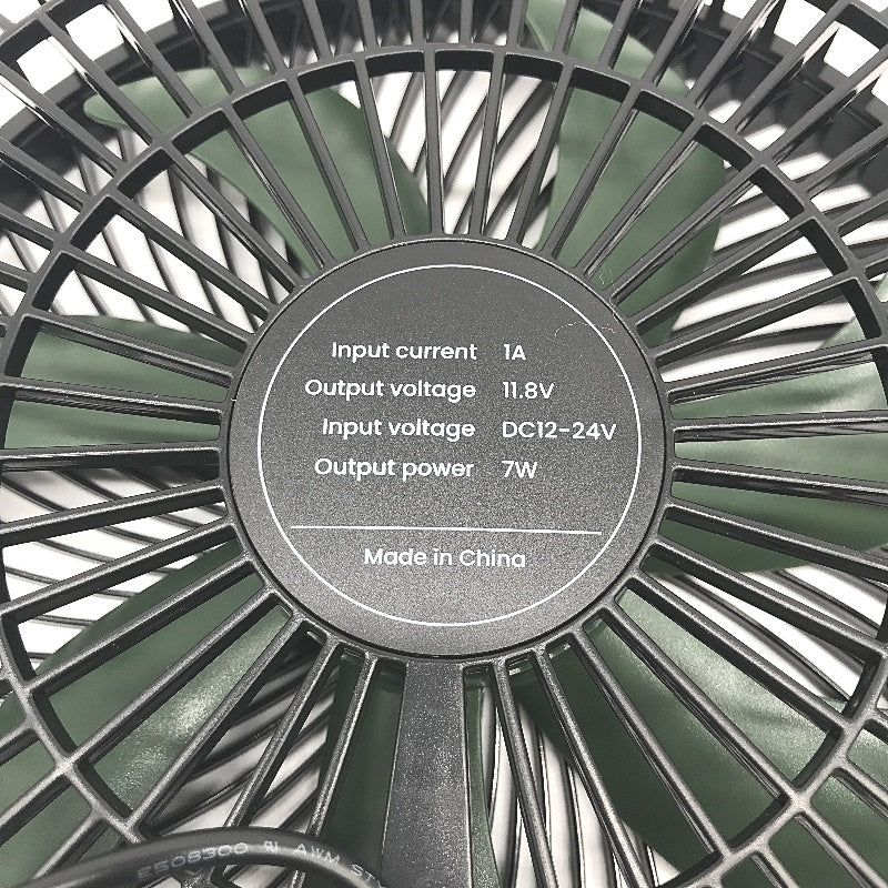 Lemoistar 12-24V Big Size Electric Cooling Car Fan With Hook & Speed Control NEW