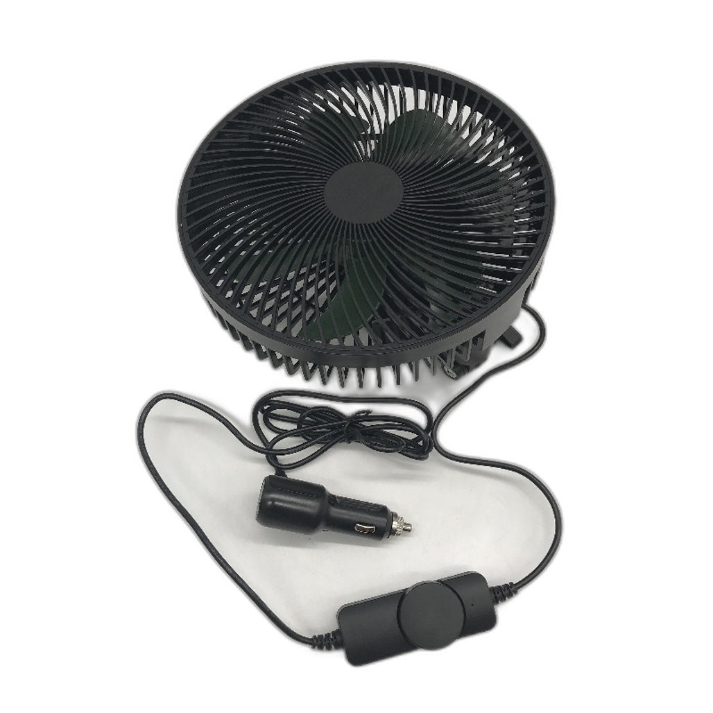 Lemoistar 12-24V Big Size Electric Cooling Car Fan With Hook & Speed Control NEW