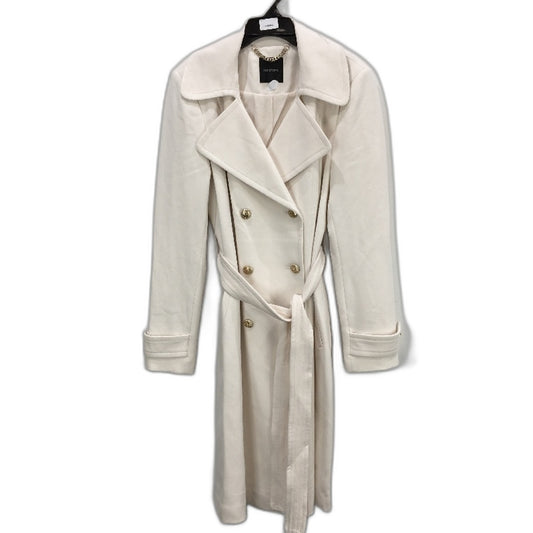 Portmans Chalk White Gold Accent Valentina Double Breasted Coat Ladies Sz 16 NEW