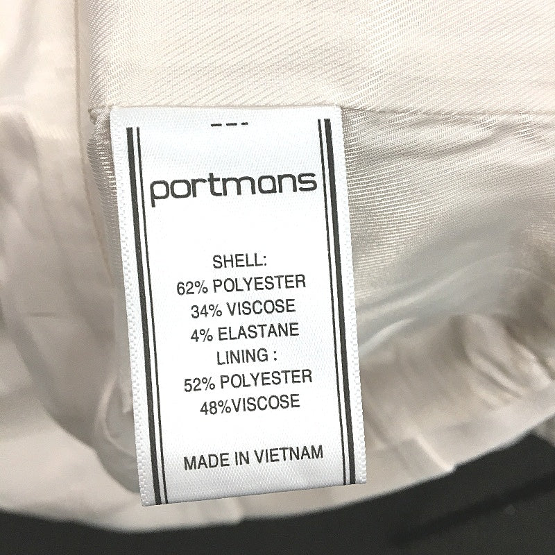 Portmans Chalk White Gold Accent Valentina Double Breasted Coat Ladies Sz 18 NEW