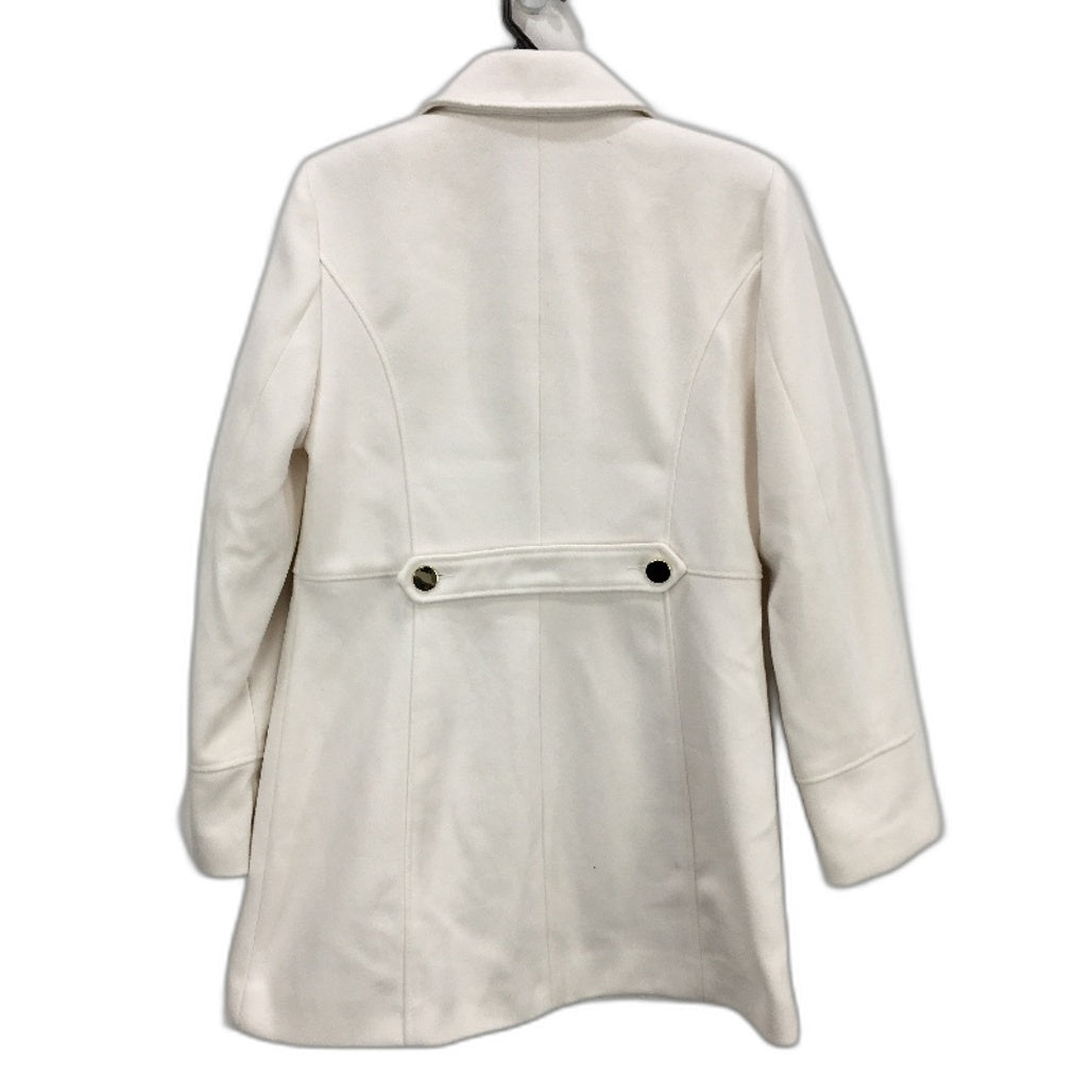 Dotti Chalk White Gold Button Up Diana Short Coat Ladies Size 12 NEW