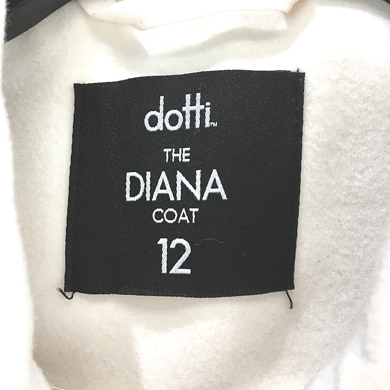 Dotti Chalk White Gold Button Up Diana Short Coat Ladies Size 12 NEW