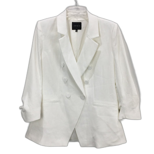 Portmans White Button Up Take Me To Work Midi Sleeve Blazer Ladies Size 12 NEW