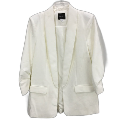 Portmans White Mi Armour Ruched 3:4 Sleeve Lightweight Blazer Ladies Size 16 NEW