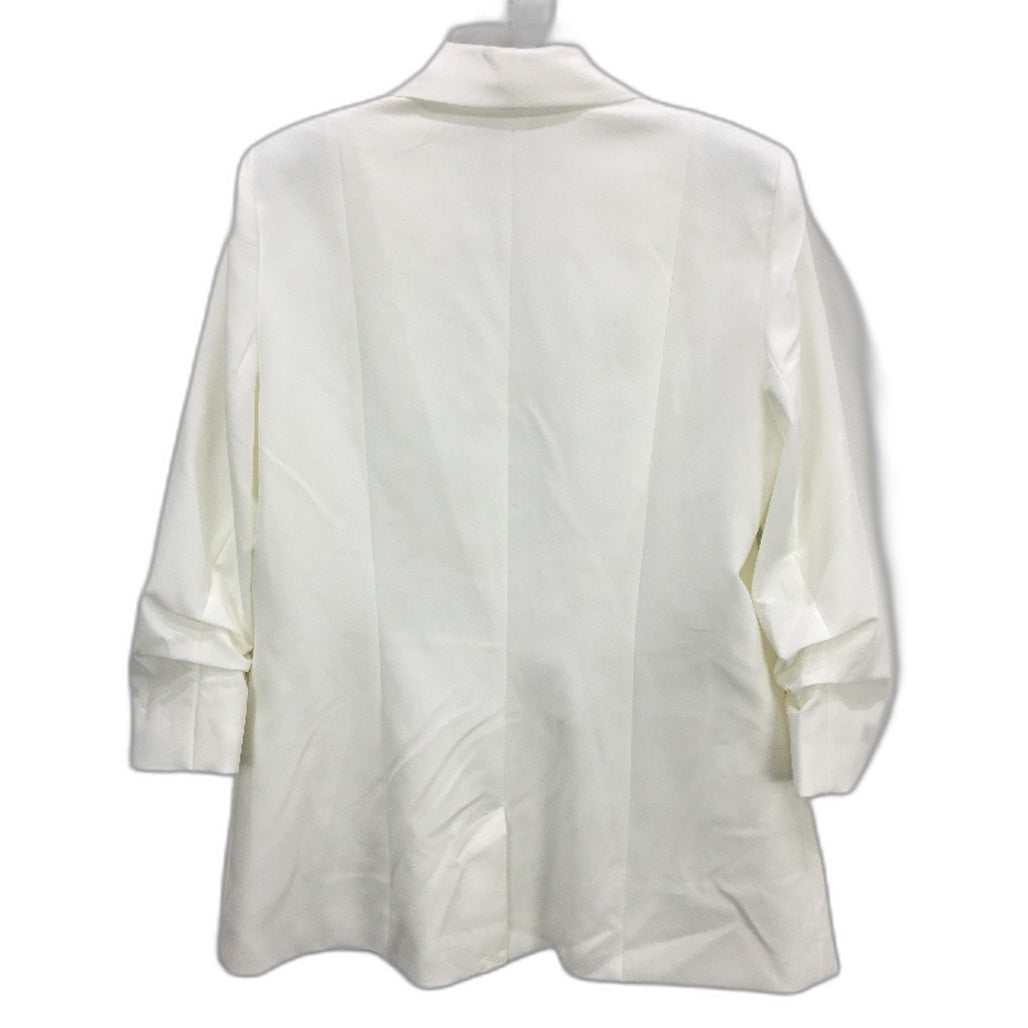 Portmans Mi Armour White Ruched Mid Sleeve Lightweight Blazer Ladies Size 18 NEW