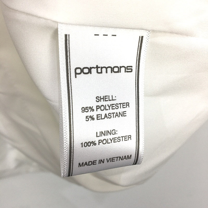 Portmans Mi Armour White Ruched Mid Sleeve Lightweight Blazer Ladies Size 18 NEW