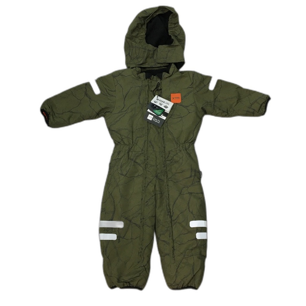 XTM ReFlex Core Waterproof Moss Marble Kioko II Hooded Snow Suit Kids Sz 1 NEW
