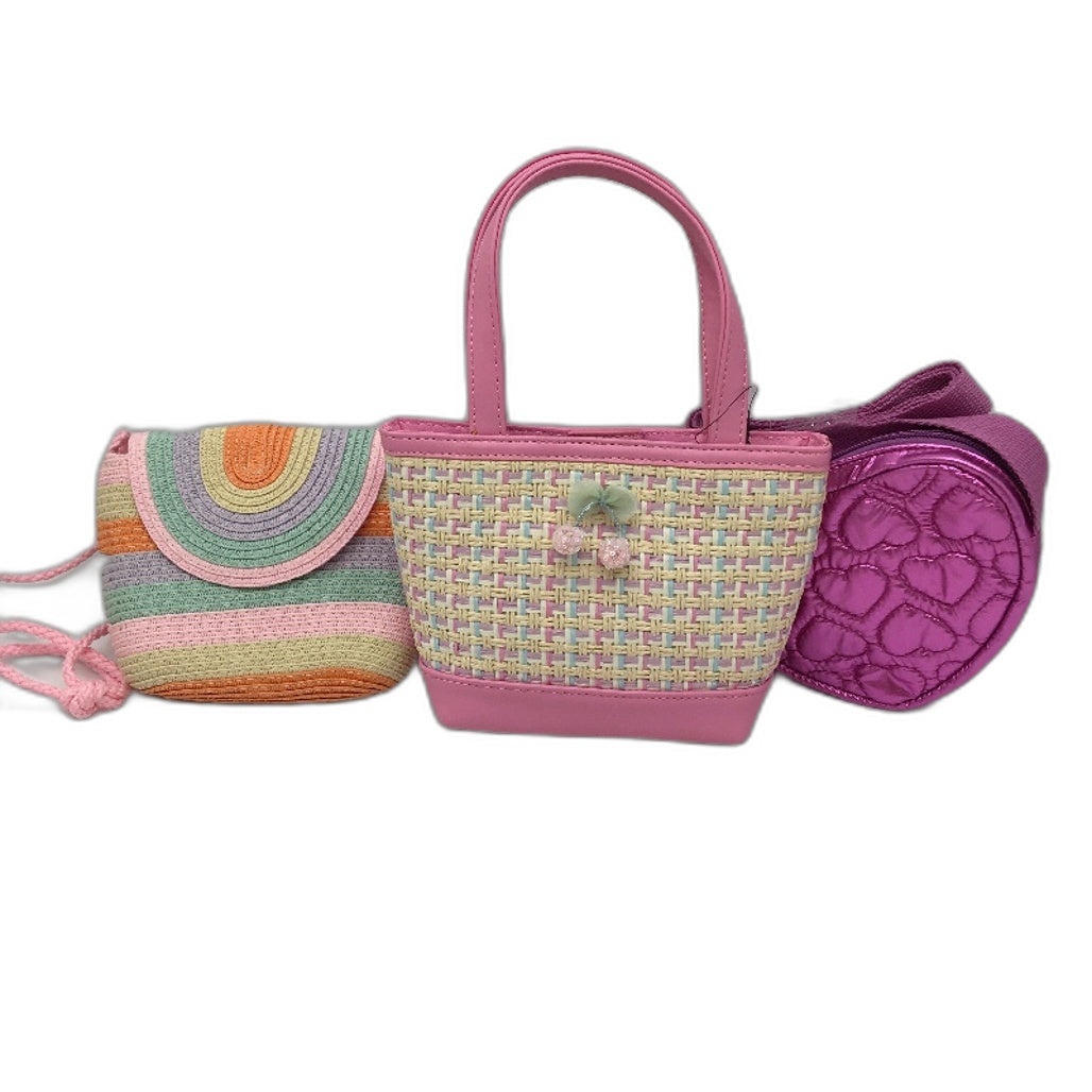Target Cute 6 Piece Mixed Styles Pink Toned Mini Hand Bag Kids Adults Pack NEW