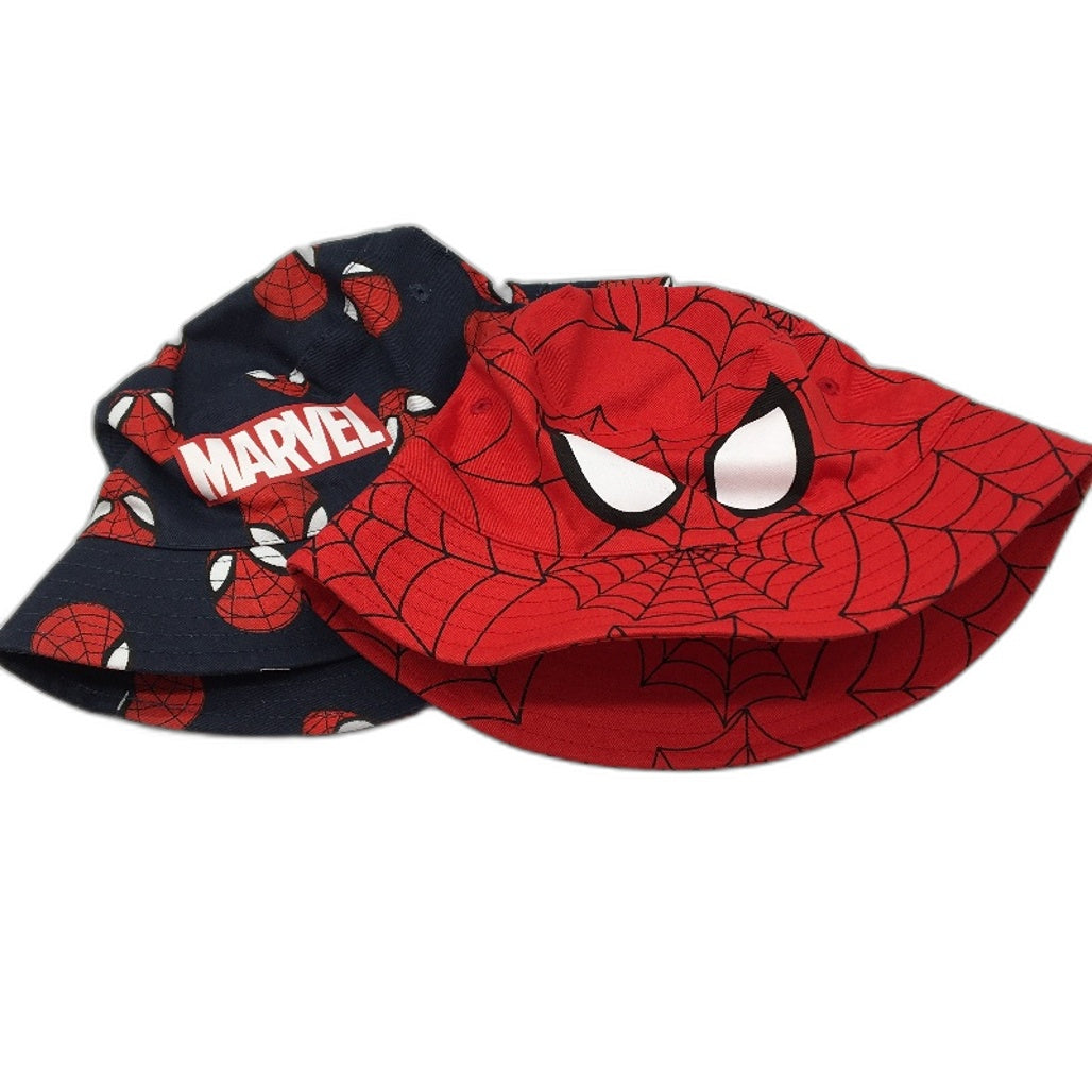 Marvel Spiderman Red Blue 4 Hats Size 4-6Years & Glasses With Case Kids Pack NEW
