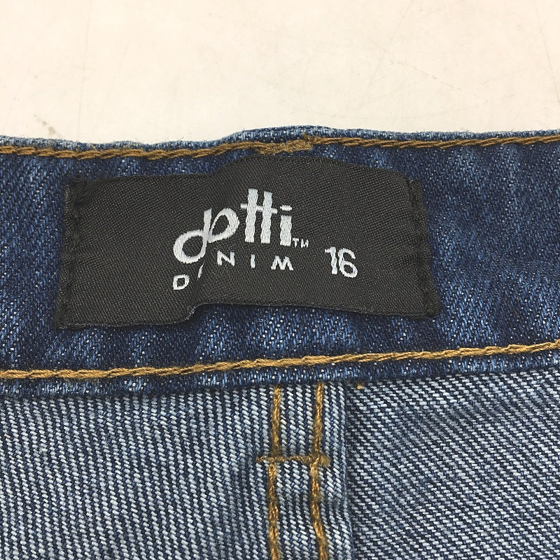 Dotti Rae Rigid Wide Leg High Rise Full Length Blue Jeans Ladies Size AU 16 NEW