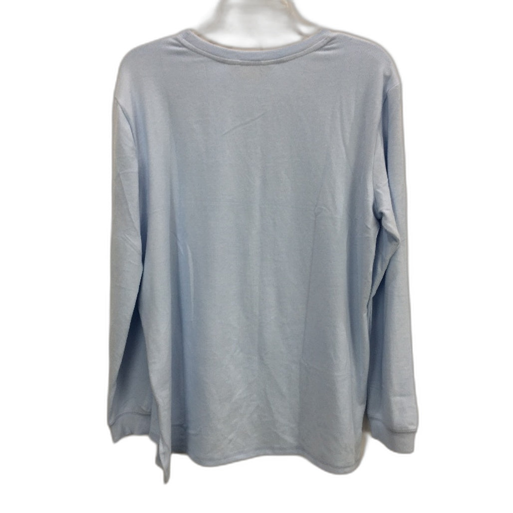 Peter Alexander Plush Pale Blue Longsleeve Sweater Top Ladies Size Large NEW