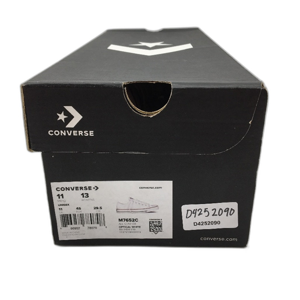 Converse Chuck Taylor All Star Optic White Low Top Sneakers Unisex Sz EU 45 DEMO