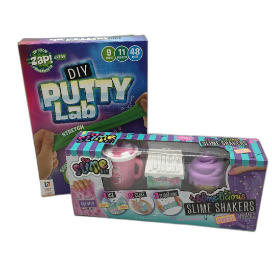 2pk DIY Scented Slime Shakers and Putty Lab Bundle for Ages 8 and Up NEW