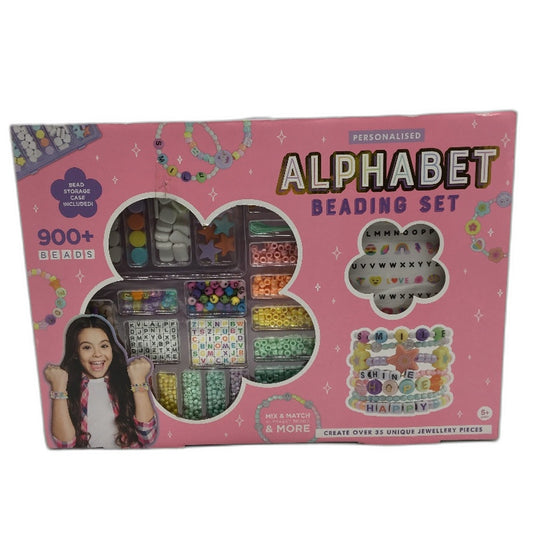 Over 9000 Personalised Alphabet Beading Set Bracelet Making Kit with Storage NEW