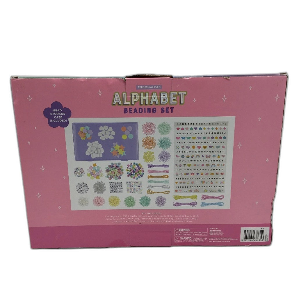 Over 9000 Personalised Alphabet Beading Set Bracelet Making Kit with Storage NEW