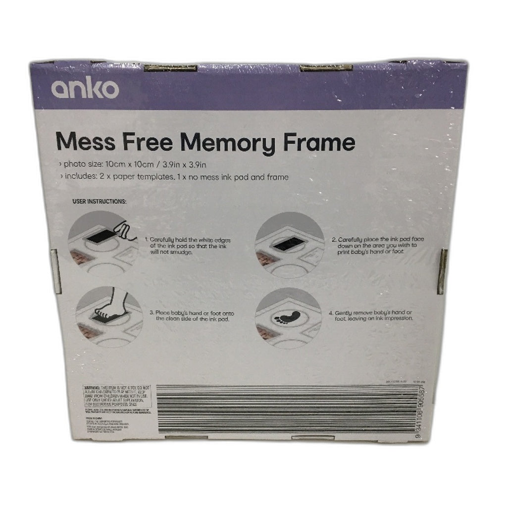 2pk Mess Free Memory Frame and Giraffe Night Light Baby Decor Bundle NEW
