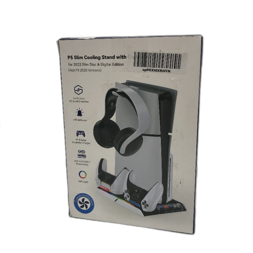 P5 Slim Cooling Stand with Headphone Hook and x2 Controller Charging Ports DEMO