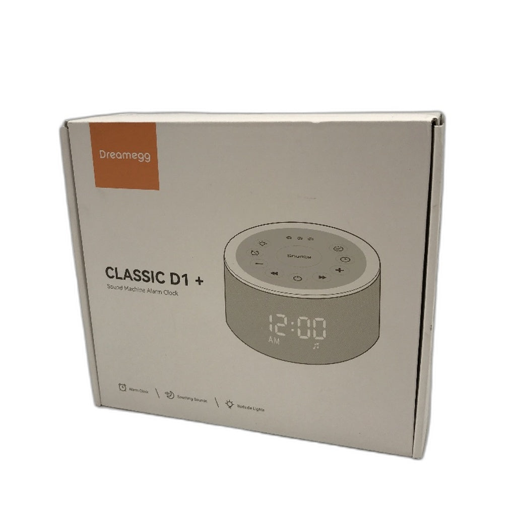 Dreamegg Classic D1 Plus 29 Ambient Sound Machine Alarm Clock in Grey NEW