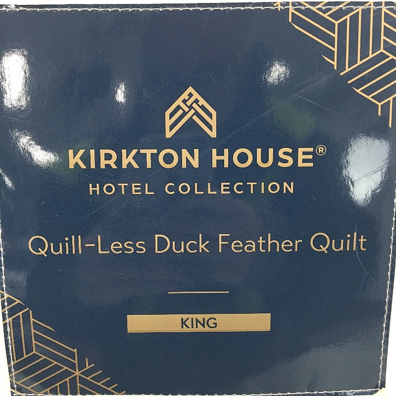 Kirkton House Hotel Collection Duck Feather Down Quill-Less Quilt KING size NEW