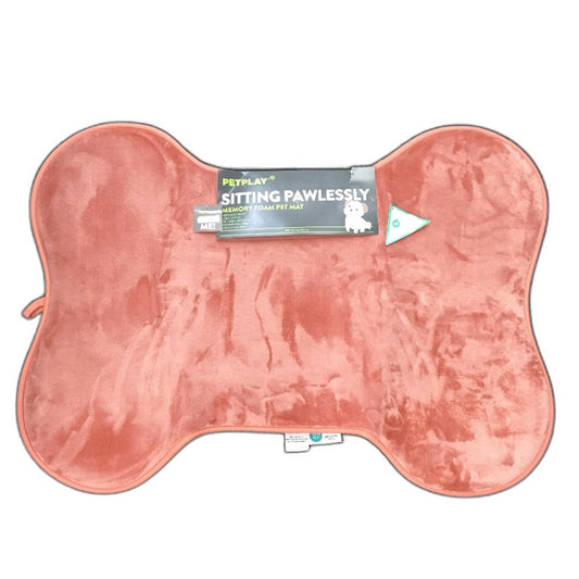 Petplay Sitting Pawlessly Non Slip Washable Memory Foam Pet Mat Pink NEW