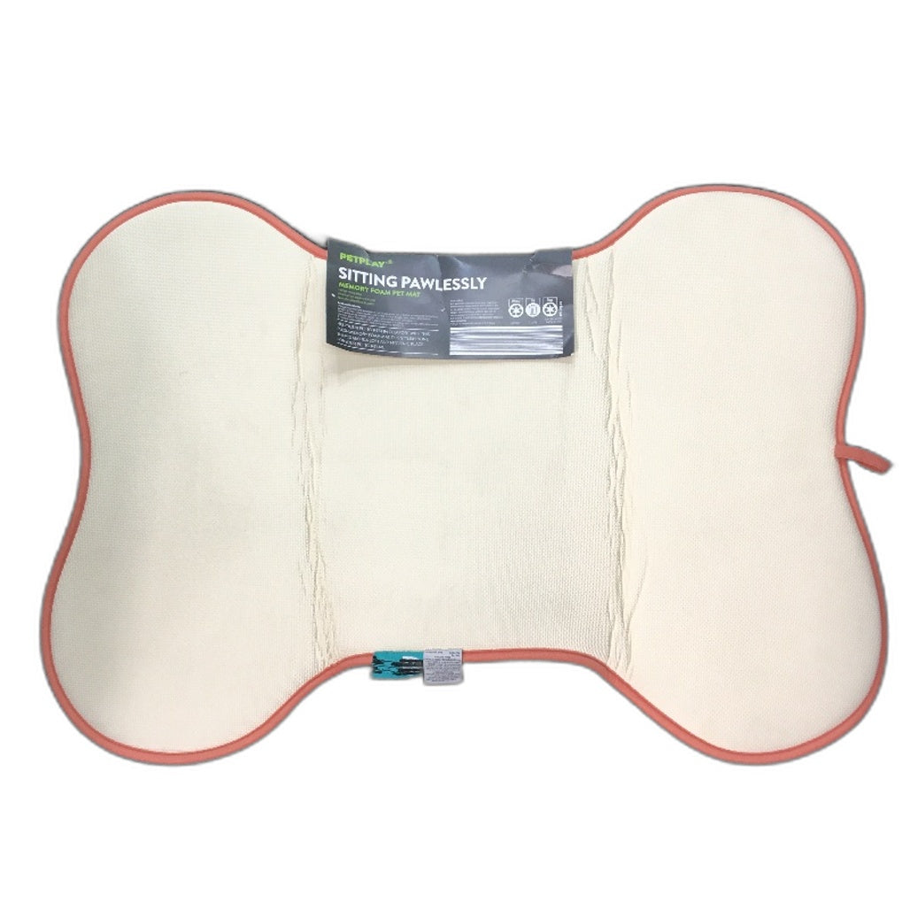 Petplay Sitting Pawlessly Non Slip Washable Memory Foam Pet Mat Pink NEW