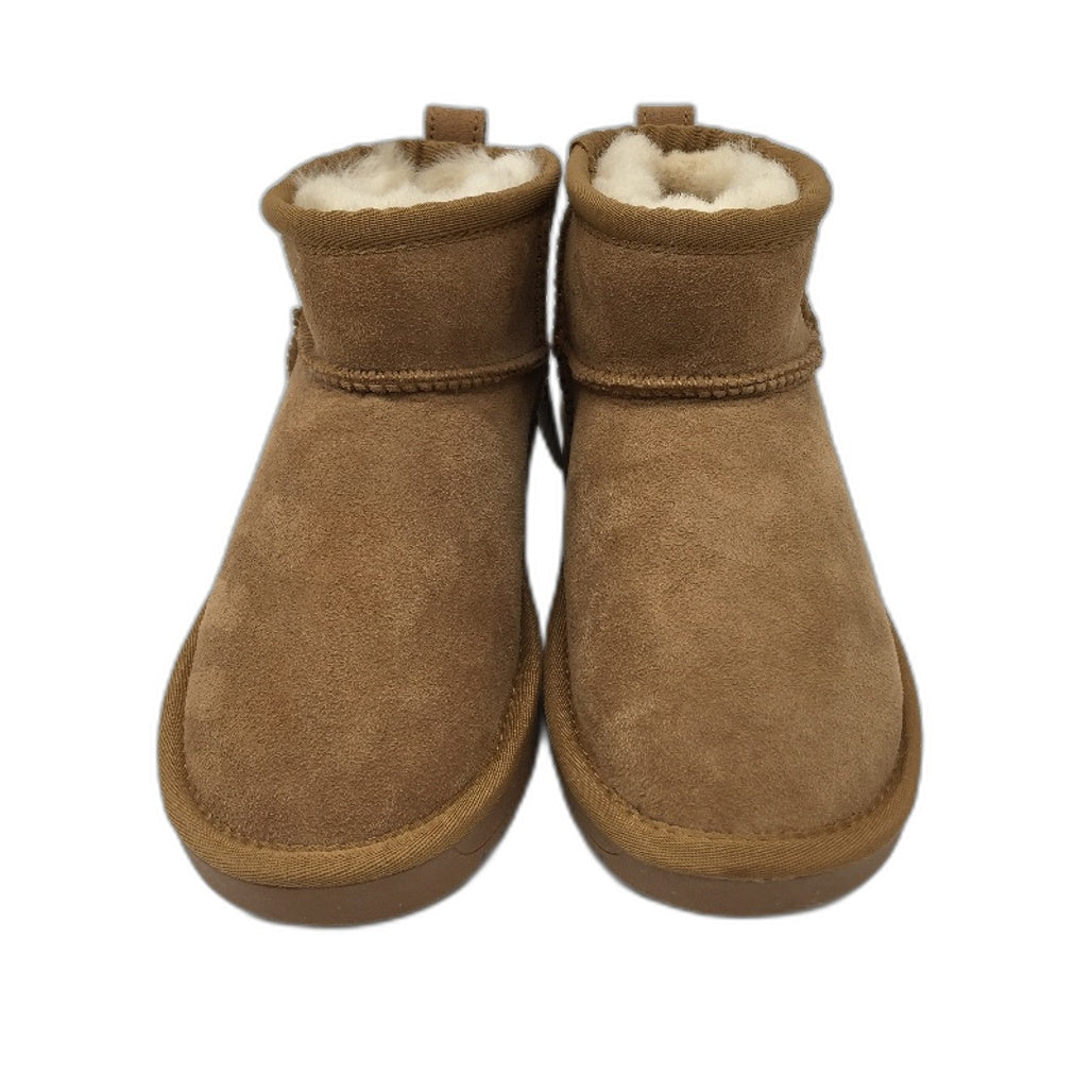 UGG BootsOz Shepherd  Australian Double Face Chesnut Sheepskin KIDS Size 2 NEW