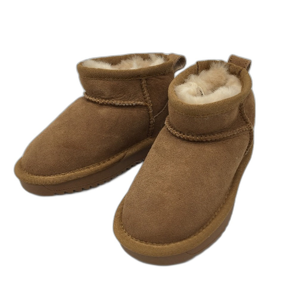 UGG Boots Oz Shepherd Australian Double Face Sheepskin Chesnut Toddler Sze 9 NEW