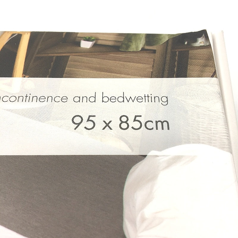 Conni White Absorbent Washable & Waterproof Incontinence Bed Pad 95 x 85cm NEW