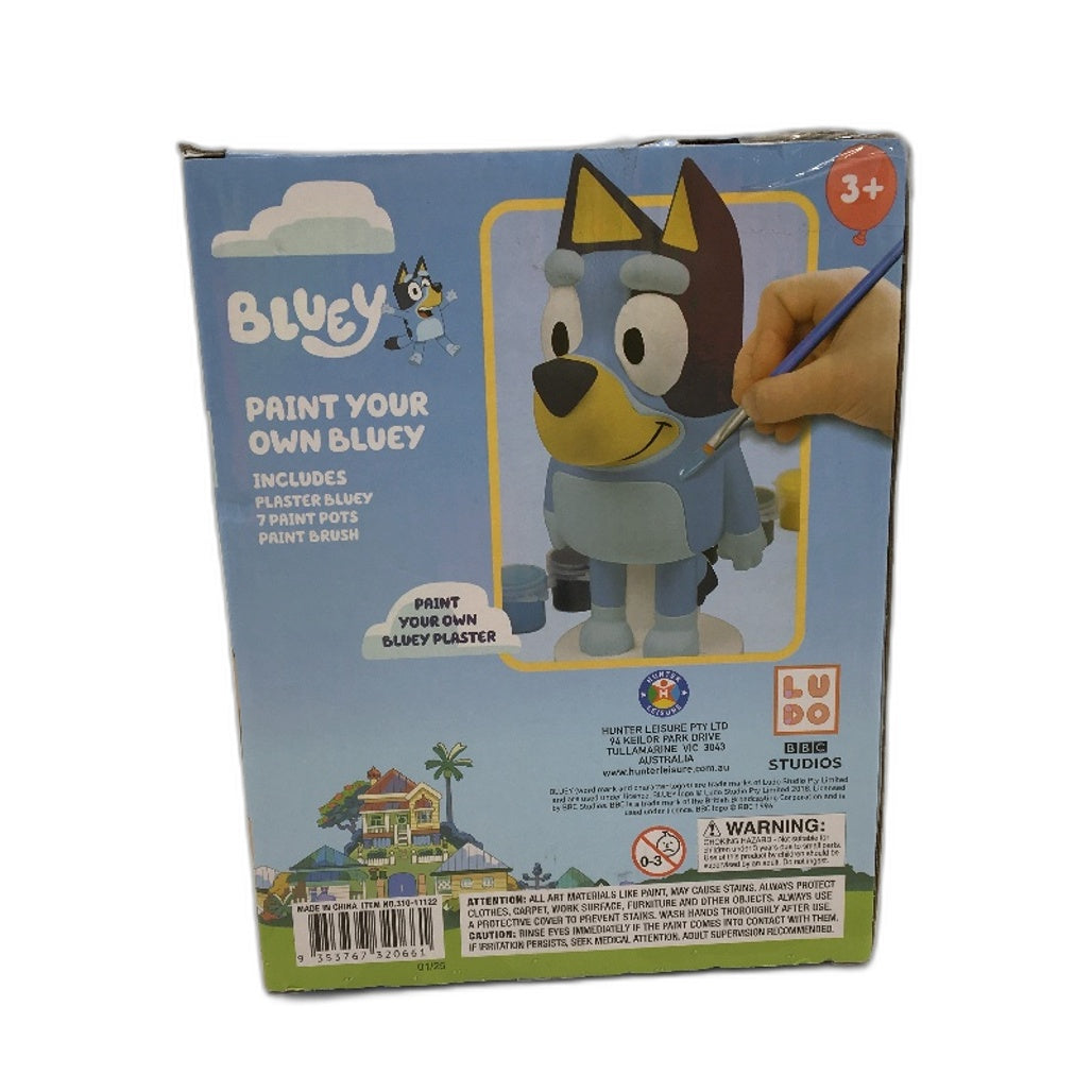 LUDO Bluey Craft Paint Your Own Plaster & Paint Figurine NEW