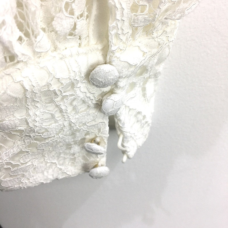 Forever New White Lacy Top Black Bottom Straight Leg Jumpsuit Ladies Size AU 8