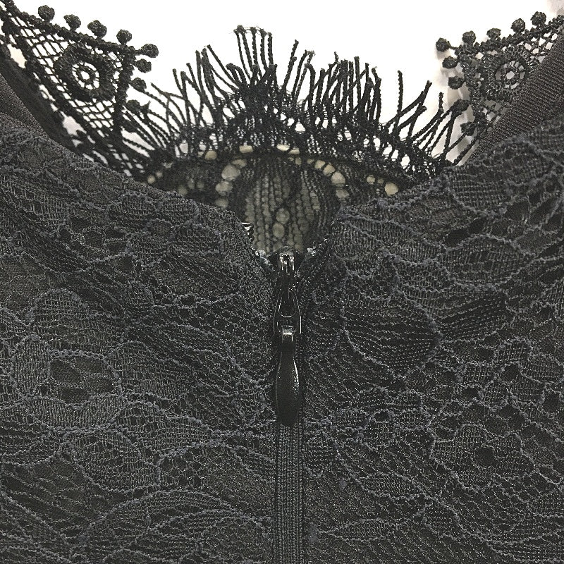 Forever New Black Sheer Lacy Long Sleeve Gothic Midi Dress Ladies Size AU 10