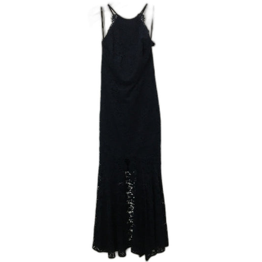 Forever New Navy Lacy Fabric Patterned Layered Midi Dress Ladies Size AU 10