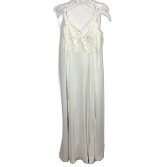 Forever New White Lacy Patterned Bodice Midi Dress Ladies Size AU 8 NEW