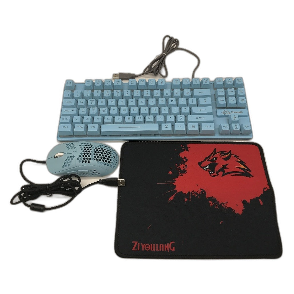 ZIYOU LANG Redwolf T2 USB Wired Keyboard And Honeycomb Lightweight Mouse Set