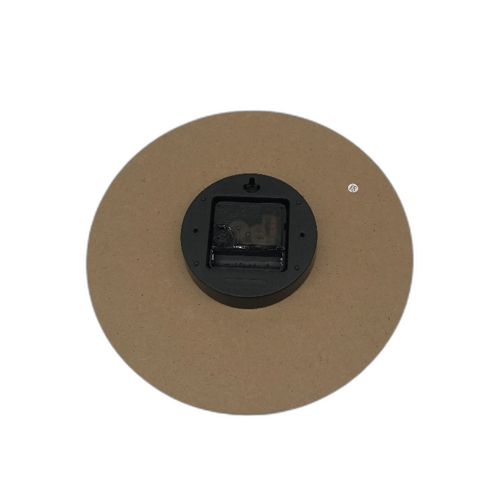 Wooden Grey Minimalist Non Ticking Silent Battery Operated Decorative Wall Clock